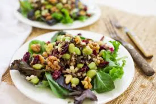 Golden Spiced Wild Rice and Buckwheat Salad with Turmeric and Pistachios