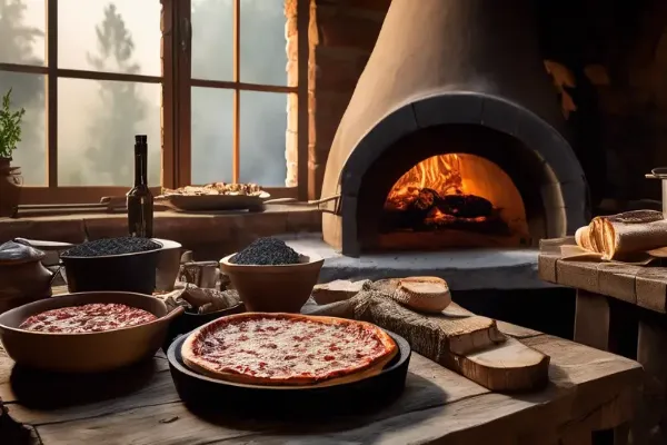 Cooking Pizza in a Traditional Oven: Oak Logs vs. Sawdust Briquettes